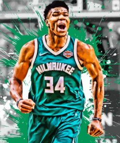 Milwaukee Bucks Player Diamond Painting