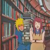 Minato x Kushina At The Library Diamond Painting