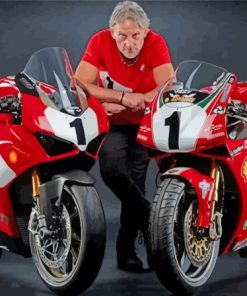 Motorcycle Racer Carl Fogarty Diamond Painting