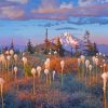 Mountain Beargrass Meadow Diamond Painting