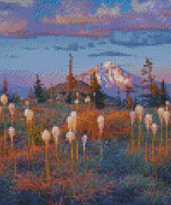 Mountain Beargrass Meadow Diamond Painting