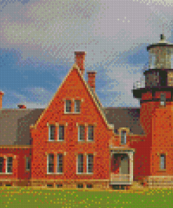 New Shoreham Block Island Lighthouse Diamond Painting