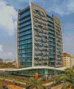 Nigeria City Buildings Diamond Painting