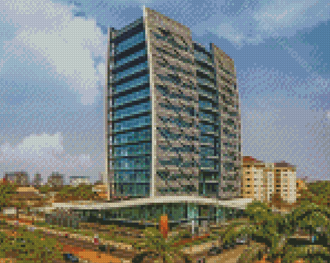 Nigeria City Buildings Diamond Painting