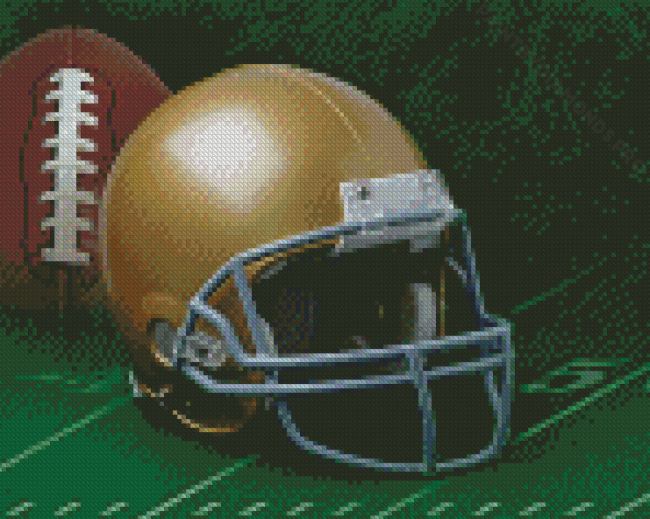 Notre Dame Football Helmet Diamond Painting