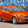 Orange Chevrolet Sonic Diamond Painting