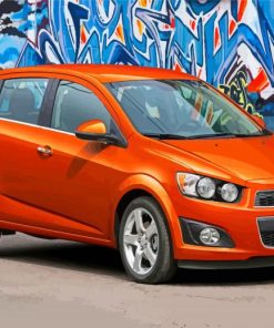 Orange Chevrolet Sonic Diamond Painting