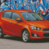 Orange Chevrolet Sonic Diamond Painting