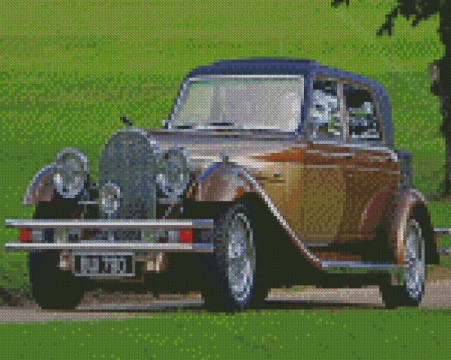 Panther Deville Luxury Classic Car Diamond Painting