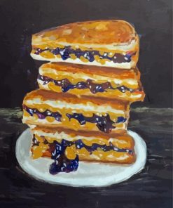 Peanut Butter And Jelly Art Diamond Painting