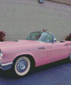 Pink 57 Thunderbird Diamond Painting