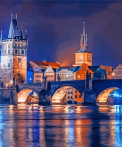 Prague By Night Diamond Painting