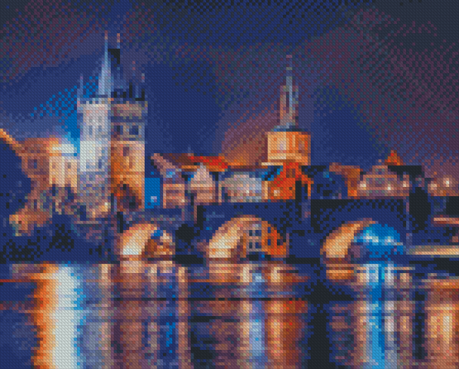 Prague By Night Diamond Painting