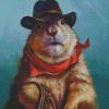 Prairie Dog Cowboy Diamond Painting