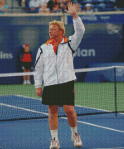 Professional Tennis Player Boris Becker Diamond Painting