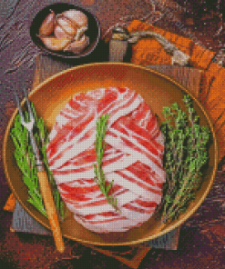 Raw Meatloaf Diamond Painting