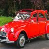 Red Citroen 2cv Car Diamond Painting