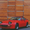 Red Porsche 944 Diamond Painting