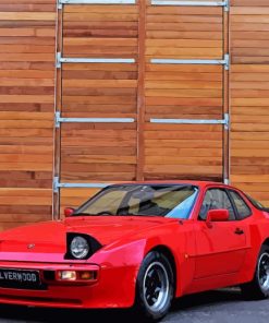 Red Porsche 944 Diamond Painting