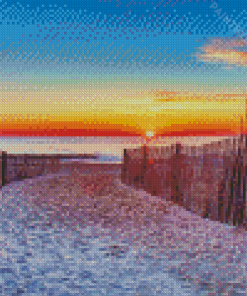 Rehoboth Sunset Beach Diamond Painting