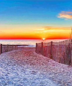 Rehoboth Sunset Beach Diamond Painting