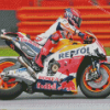 Repsol Honda Motorcycle Driver Diamond Painting