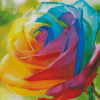 Roses Rainbow Diamond Painting