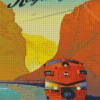 Royal Gorge Train Poster Diamond Painting