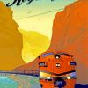 Royal Gorge Train Poster Diamond Painting