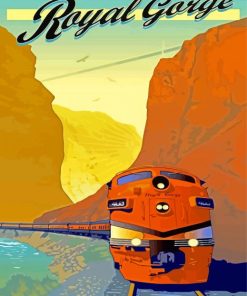 Royal Gorge Train Poster Diamond Painting