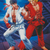 Ryu And Ken Anime Diamond Painting