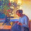 Sewing Fisherman Wife Anna Ancher Diamond Painting