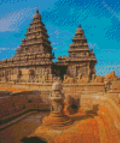 Shore Temple Chennai India Diamond Painting