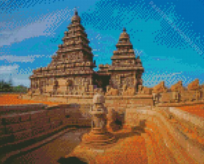 Shore Temple Chennai India Diamond Painting