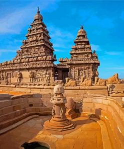 Shore Temple Chennai India Diamond Painting