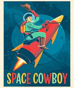 Space Cowboy Poster Diamond Painting