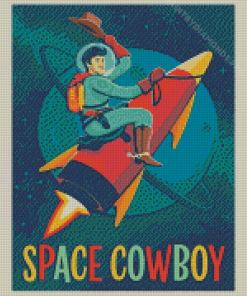 Space Cowboy Poster Diamond Painting