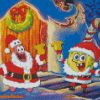 SpongeBob Christmas Diamond Painting