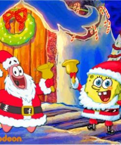 SpongeBob Christmas Diamond Painting