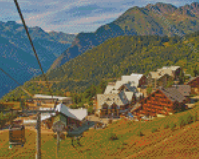 Spring Alpe Dhuez Diamond Painting