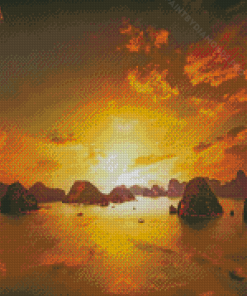 Sunrise Ha Long Bay Diamond Painting