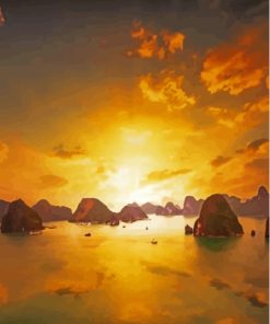 Sunrise Ha Long Bay Diamond Painting