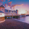 Sunset At Penarth Pier Diamond Painting