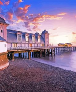 Sunset At Penarth Pier Diamond Painting