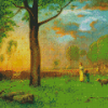 Sunset Off Ten Pound Island George Inness Diamond Painting