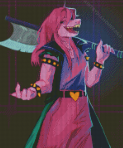 Susie Deltarune Video Game Diamond Painting