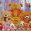 Teddies Bear Family Diamond Painting