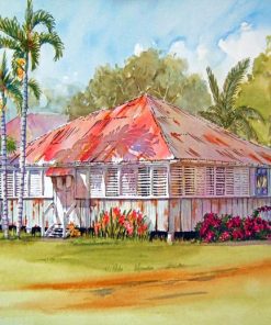 The Queenslander House Art Diamond Painting