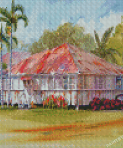 The Queenslander House Art Diamond Painting