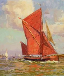 The Thames Sailing Barge Diamond Painting